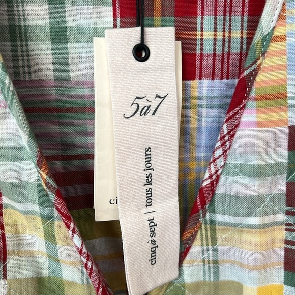 Cinq a Sept Triss Jacket Multi Patchwork Quilt Jacket Size XXS - Picture 9 of 12